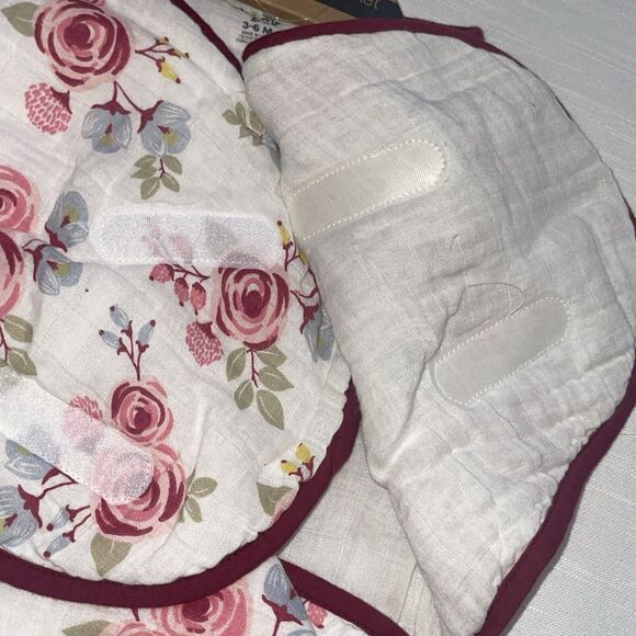 chick pea Muslin Swaddle Baby Blanket Dress Floral Print Sz 3-6 Months New - Picture 3 of 6